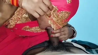 Newly Married Bhabhi Gives Her Man A Sloppy Blowjob In Bedroom