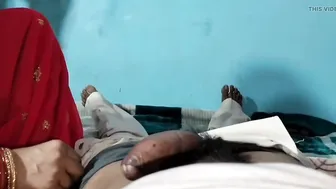 Newly Married Bhabhi Gives Her Man A Sloppy Blowjob In Bedroom