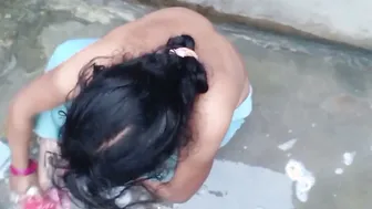 Bhabhi Bent Over And Fucked Hard From Behind In Bathroom Stall