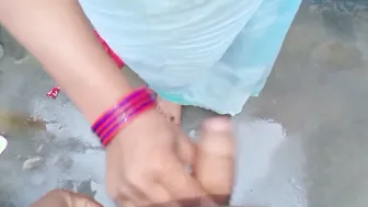 Bhabhi Bent Over And Fucked Hard From Behind In Bathroom Stall