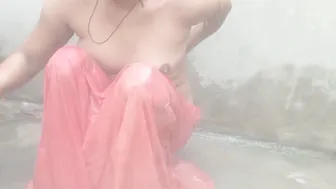 Desi Village Wife Caught Pissing In The Bathroom On Hidden Camera