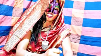 Indian Wife Bent Over During Holi As Brother In Law Drills