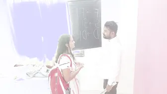 Indian College Teacher Spreads Legs Wide For Her Young Student To Fuck