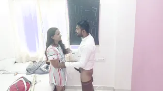Indian College Teacher Spreads Legs Wide For Her Young Student To Fuck
