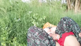 Indian Village Girl Bent Over And Fucked Rough Outdoors In The Jungle