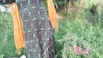 Indian Village Girl Bent Over And Fucked Rough Outdoors In The Jungle