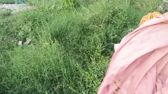 Indian Village Girl Bent Over And Fucked Rough Outdoors In The Jungle