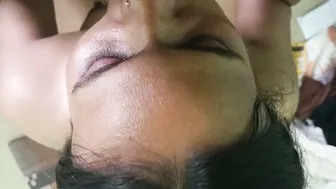 Indian Guy Unloads In Bhabhi's Mouth After She Sucks Him Off Outside