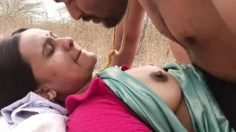 Indian Wife Meets Her Ex Lover In Forest And Rides Him Behind A Tree