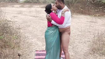 Indian Wife Meets Her Ex Lover In Forest And Rides Him Behind A Tree