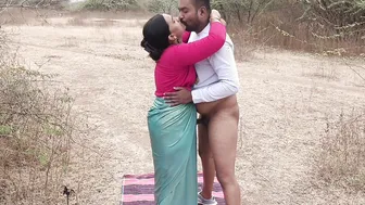 Indian Wife Meets Her Ex Lover In Forest And Rides Him Behind A Tree