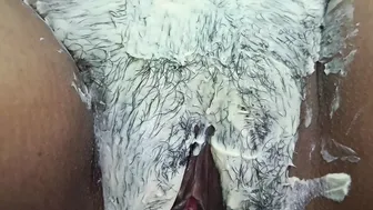 Indian Guy Shaves His Bhabhi's Pussy Bare Before Drilling Her Wet Hole