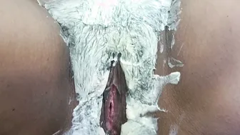 Indian Guy Shaves His Bhabhi's Pussy Bare Before Drilling Her Wet Hole