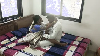 Indian Marathi Kavita Bhabhi In Saree Getting Drilled By Her Boyfriend
