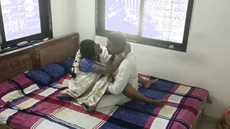 Indian Marathi Kavita Bhabhi In Saree Getting Drilled By Her Boyfriend