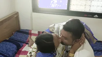Indian Marathi Kavita Bhabhi In Saree Getting Drilled By Her Boyfriend
