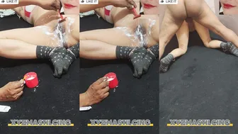 Indian Wife Gets Her Pussy Hair Trimmed In A Brand New Kinky Style