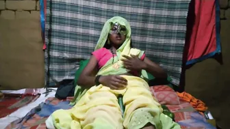 Punjabi Bhabhi Alone In Bedroom Using Cucumber To Pleasure Her Wet Hole