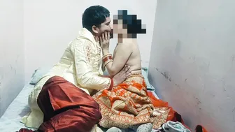Indian Newlyweds Enjoying Their First Night Together In Bedroom Part One