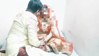 Indian Newlyweds Enjoying Their First Night Together In Bedroom Part One