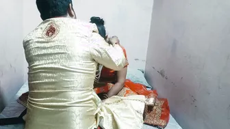 Indian Newlyweds Enjoying Their First Night Together In Bedroom Part One