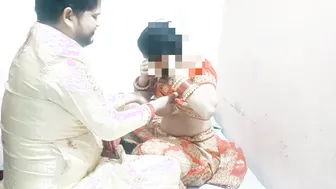 Indian Newlyweds Enjoying Their First Night Together In Bedroom Part One