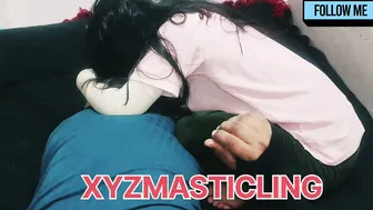 Desi Bhabhi Licking Chocolate Off His Hard Cock Then Swallowing It All