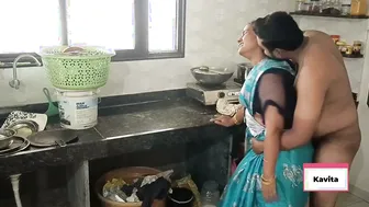 Telugu Maid Bent Over Kitchen Counter Getting Fucked By House Owner Hard