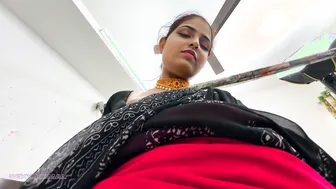 Punjabi Neighbor Helping Married Woman Then Bending Her Over The Wardrobe