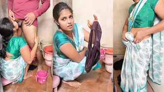 Indian Girl Washing Clothes When Brother In Law Makes A Mess For Her