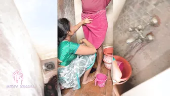 Indian Girl Washing Clothes When Brother In Law Makes A Mess For Her