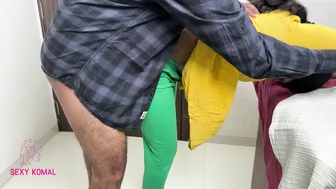 Desi Maid Komal Begs House Owner On Knees While Deepthroating His Thick Cock