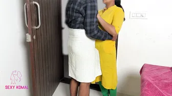 Desi Maid Komal Begs House Owner On Knees While Deepthroating His Thick Cock