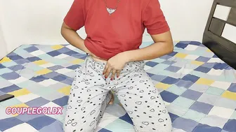 Desi Bhabhi Komal Fingers Herself While He Watches With His Cock Out