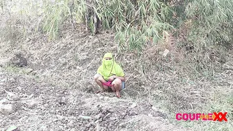 Desi Girl Caught Peeing Openly In Someone's Farm And Gets Punished