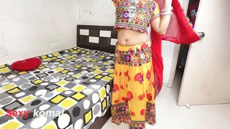 Desi Girl Returns From Garba And Gets Pressed By Her Obsessed Follower