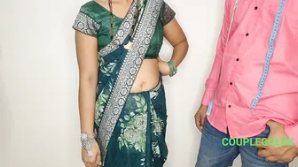 Indian Tailor Measures Komal's Blouse Tightly And Stitches Her Curves