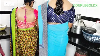 Indian Daughter In Law Coming To Discuss Kitchen Issues With Mother