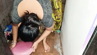 Desi Wife Takes Brother In Law's Dick While Washing Clothes By The Well