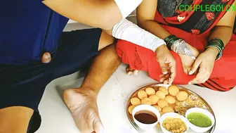 Indian Street Vendor Adding Pussy Cream To Pani Puri For Extra Taste