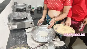 Indian Newlywed Gets Pounded By Husband On Kitchen Floor After Cooking
