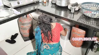 Indian Newlywed Gets Pounded By Husband On Kitchen Floor After Cooking