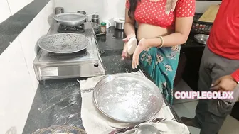 Indian Newlywed Gets Pounded By Husband On Kitchen Floor After Cooking