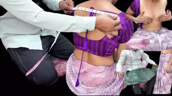 Desi Komal Visits The Tailor To Stitch Her Wedding Blouse And Gets Nailed