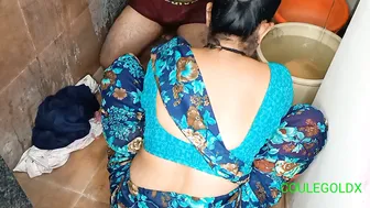 Desi Aunt Gets Cornered By Nephew Rushing To Bathe Before College Class