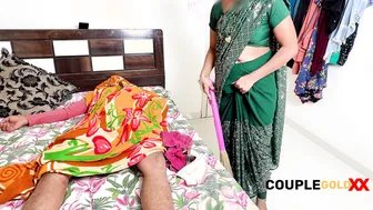 Desi Komal Gets Fucked Twice In The Morning Then The Maid Rides Her Husband