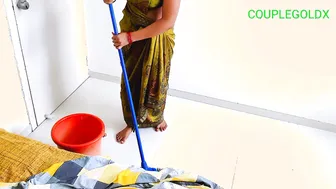 Indian Husband Fucks The Maid While She Mops The Floor With Komal Watching