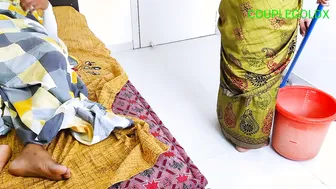 Indian Husband Fucks The Maid While She Mops The Floor With Komal Watching