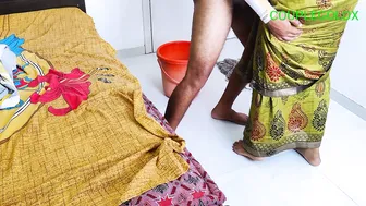 Indian Husband Fucks The Maid While She Mops The Floor With Komal Watching
