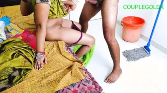 Indian Husband Fucks The Maid While She Mops The Floor With Komal Watching